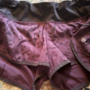 lululemon athletics purple shorts